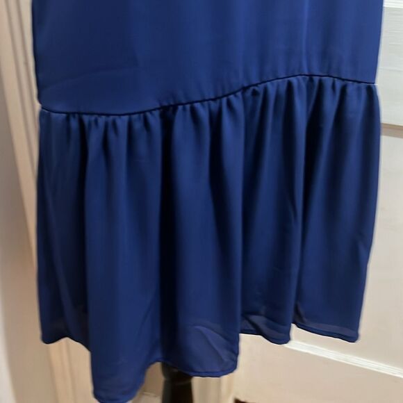 Adorable ALYA Navy Slip Dress Women's Medium EUC - Picture 3 of 8